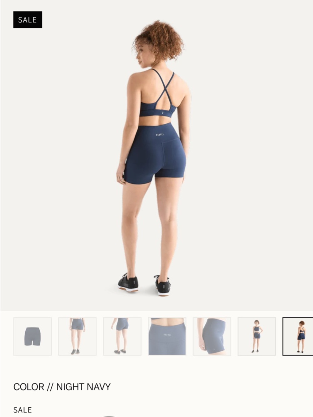 NOBULL Navy Blue Women's Training Shorts - Picture 5 of 7